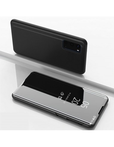 Etui Galaxy S20 avec fenêtre mirroir Design - Noir