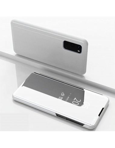 Etui Galaxy S20 avec fenêtre mirroir Design - Argent