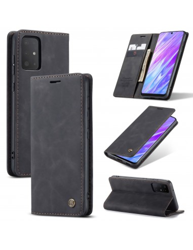 Etui portefeuille Galaxy S20 Simili cuir avec rangement carte CASEME - Noir