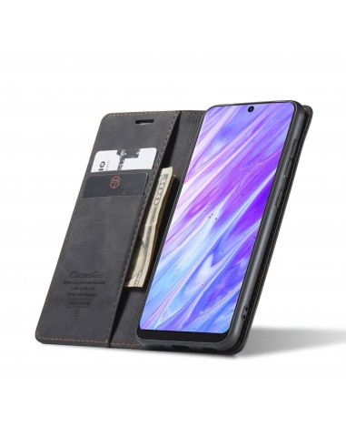 Etui portefeuille Galaxy S20 Simili cuir avec rangement carte CASEME - Noir