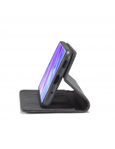 Etui portefeuille Galaxy S20 Simili cuir avec rangement carte CASEME - Noir