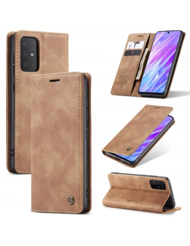 Etui portefeuille Galaxy S20 Simili cuir avec rangement carte CASEME - Marron