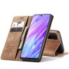 Etui portefeuille Galaxy S20 Simili cuir avec rangement carte CASEME - Marron