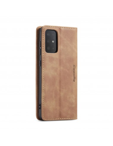 Etui portefeuille Galaxy S20 Simili cuir avec rangement carte CASEME - Marron