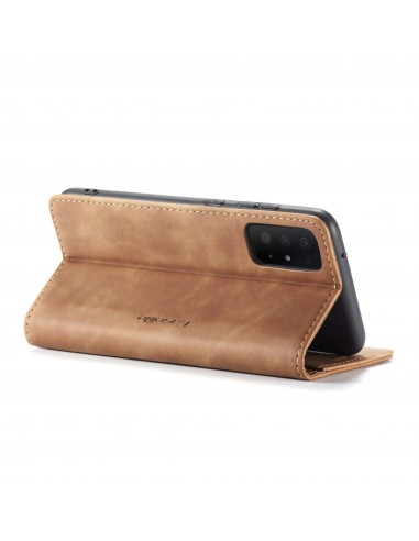 Etui portefeuille Galaxy S20 Simili cuir avec rangement carte CASEME - Marron