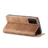 Etui portefeuille Galaxy S20 Simili cuir avec rangement carte CASEME - Marron