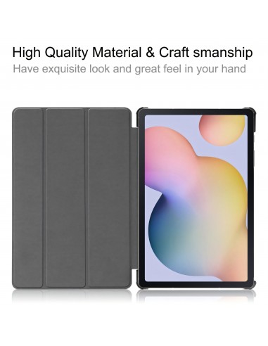 Housse de protection Galaxy Tab S7 avec support pliable style Smart Case - Gris