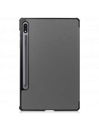 Housse de protection Galaxy Tab S7 avec support pliable style Smart Case - Gris