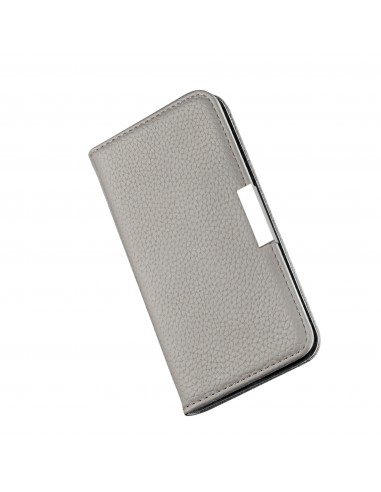 Etui portefeuille Galaxy A51 Style cuir avec fermeture magnétique et rangement carte - Gris