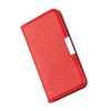 Etui portefeuille Galaxy A51 Style cuir avec fermeture magnétique et rangement carte - Rouge