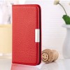 Etui portefeuille Galaxy A51 Style cuir avec fermeture magnétique et rangement carte - Rouge