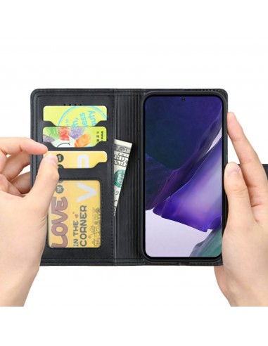 Housse de protection Galaxy Note 20 Ultra avec rangement cartes - Noir