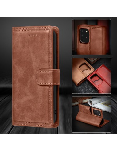 Housse de protection Galaxy Note 20 Ultra avec rangement cartes - Marron