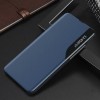 Etui Galaxy S21 Design et discret avec petite fenêtre - Bleu foncé