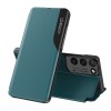 Etui Galaxy S21 Ultra Design et discret avec petite fenêtre - Vert