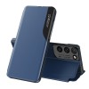 Etui Galaxy S21 Ultra Design et discret avec petite fenêtre - Bleu foncé