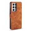 Etui portefeuille Galaxy S21 Ultra Style Retro avec rangements cartes - Marron