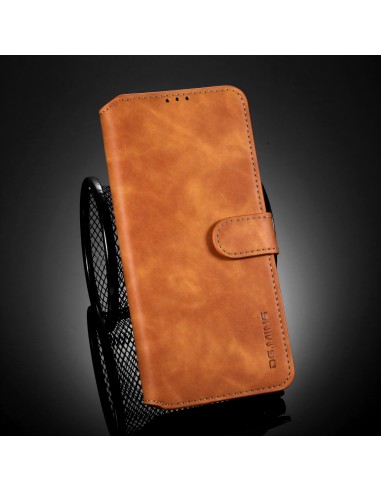 Etui portefeuille Galaxy S21 Ultra Style Retro avec rangements cartes - Marron