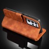 Etui portefeuille Galaxy S21 Ultra Style Retro avec rangements cartes - Marron