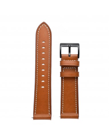 Bracelet Galaxy Watch Active 1 et active 2 40mm 44 mm Style cuir - Marron