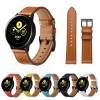 Bracelet Galaxy Watch Active 1 et active 2 40mm 44 mm Style cuir - Marron