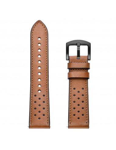 Bracelet Galaxy Watch Active 1 et 2 Top qualité Style cuir  - Marron
