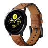 Bracelet Galaxy Watch Active 1 et 2 Top qualité Style cuir  - Marron