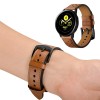 Bracelet Galaxy Watch Active 1 et 2 Top qualité Style cuir  - Marron