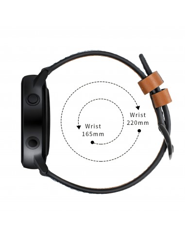 Bracelet Galaxy Watch Active 1 et 2 Top qualité Style cuir  - Marron