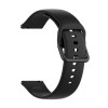 Bracelet silicone Galaxy Watch -  Compatible avec plusieurs modèles Huawei Garmin - Noir