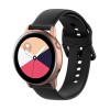 Bracelet silicone Galaxy Watch -  Compatible avec plusieurs modèles Huawei Garmin - Noir