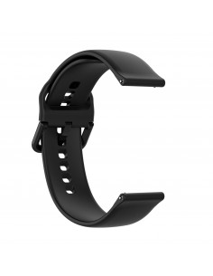 Bracelet silicone Galaxy Watch -  Compatible avec plusieurs modèles Huawei Garmin - Noir