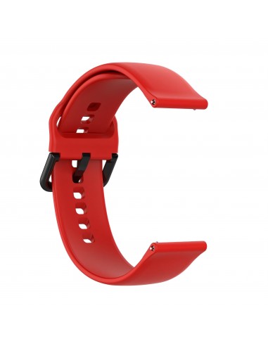 Bracelet silicone Galaxy Watch -  Compatible avec plusieurs modèles Huawei Garmin - Rouge