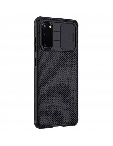 Coque antichoc Galaxy S20 avec protection camera coulissant NILLKIN - Noir