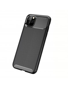 Coque iPhone 11 Pro Max Style fibre de carbone - Noir 2