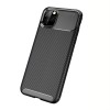Coque iPhone 11 Pro Max Style fibre de carbone - Noir