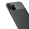 Coque iPhone 11 Pro Max Style fibre de carbone - Noir