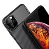 Coque iPhone 11 Pro Max Style fibre de carbone - Noir