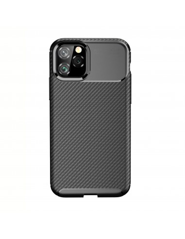 Coque iPhone 11 Pro Style fibre de carbone - Noir