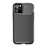 Coque iPhone 11 Pro Style fibre de carbone - Noir