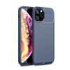 Coque iPhone 11 Pro Style fibre de carbone - Bleu foncé