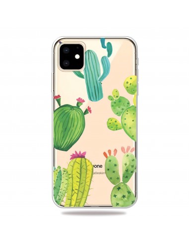 Coque silicone iPhone 11 Fantaisie Cactus
