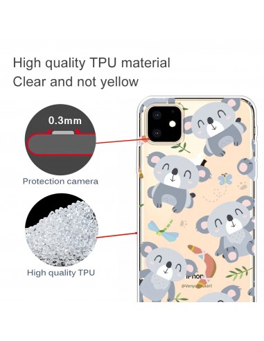 Coque silicone iPhone 11 Fantaisie Koala