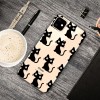 Coque silicone iPhone 11 Fantaisie Petits chats - Noir