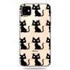 Coque silicone iPhone 11 Fantaisie Petits chats - Noir