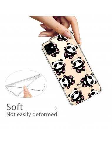 Coque silicone iPhone 11 Fantaisie Panda
