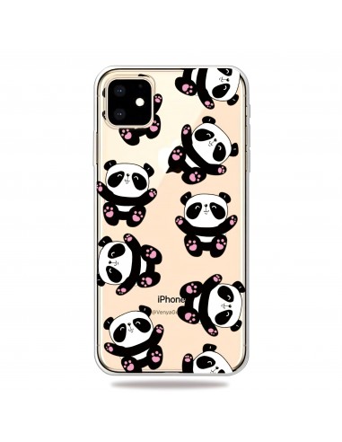 Coque silicone iPhone 11 Fantaisie Panda