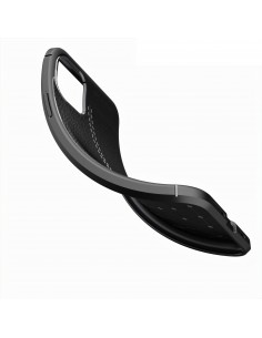 Coque silicone iPhone 11 Pro Max Aspect cuir - Noir Coque silicone iPhone 11 Pro Max Aspect cuir - Noir