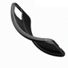Coque silicone iPhone 11 Pro Max Aspect cuir - Noir