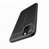 Coque silicone iPhone 11 Pro Max Aspect cuir - Noir